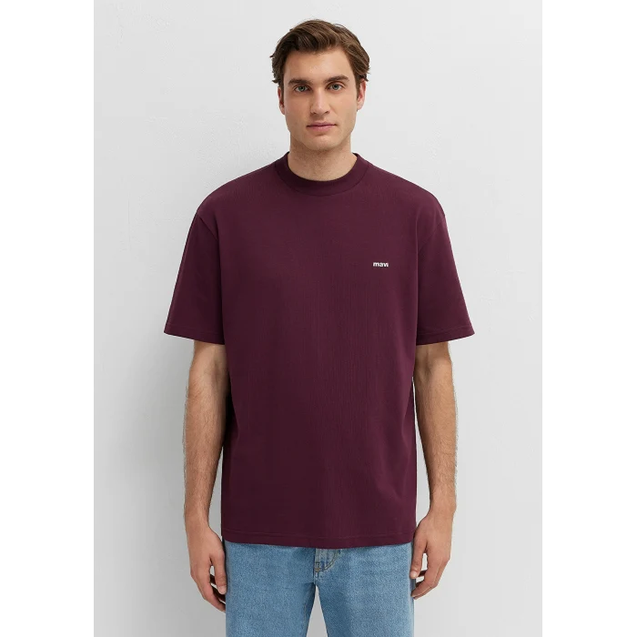 Mavi 0612216-70434 Bordo Basic Tişört