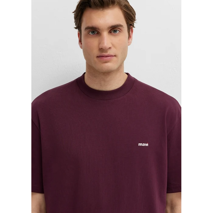 Mavi 0612216-70434 Bordo Basic Tişört