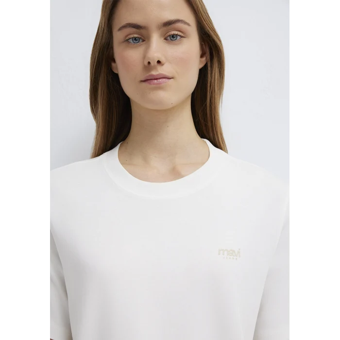 Mavi 1613804-80194 Mavi Jeans Baskılı Ekru Tişört