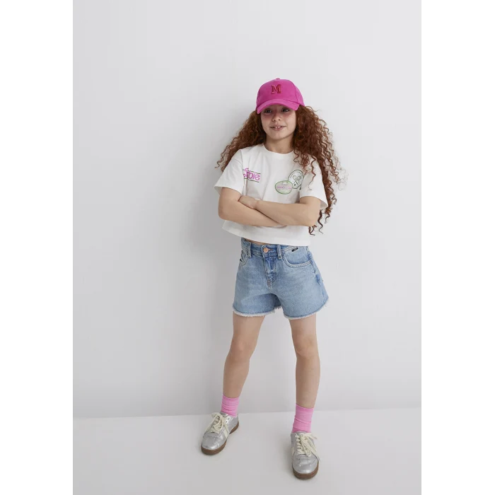 Mavi 7610313-70057 Barbie Baskılı Ekru Tişört