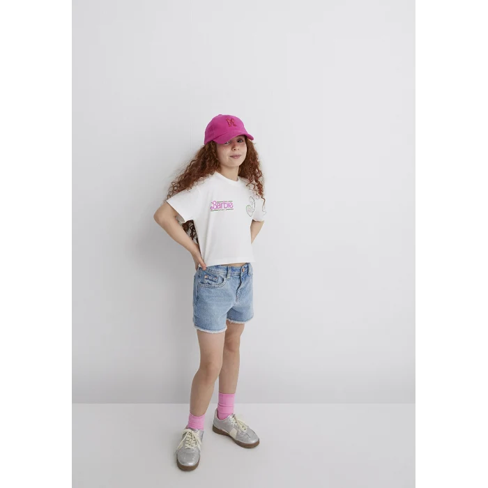 Mavi 7610313-70057 Barbie Baskılı Ekru Tişört