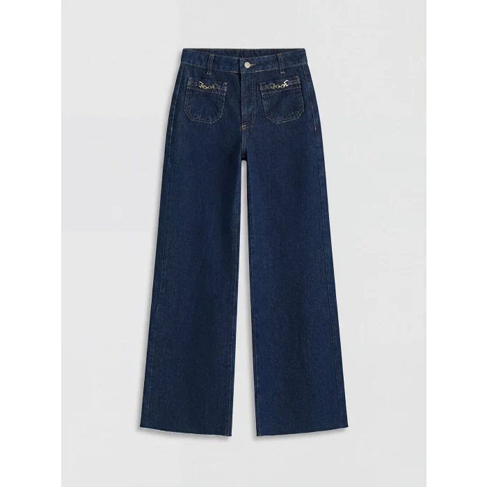 LCW Jeans İndigo Wideleg Kadın Jean Pantolon