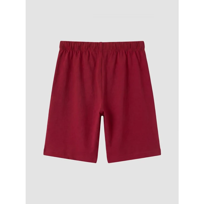 LCW Kids Kırmızı Galatasaray Baskılı Erkek Çocuk Şortlu Pijama Takımı