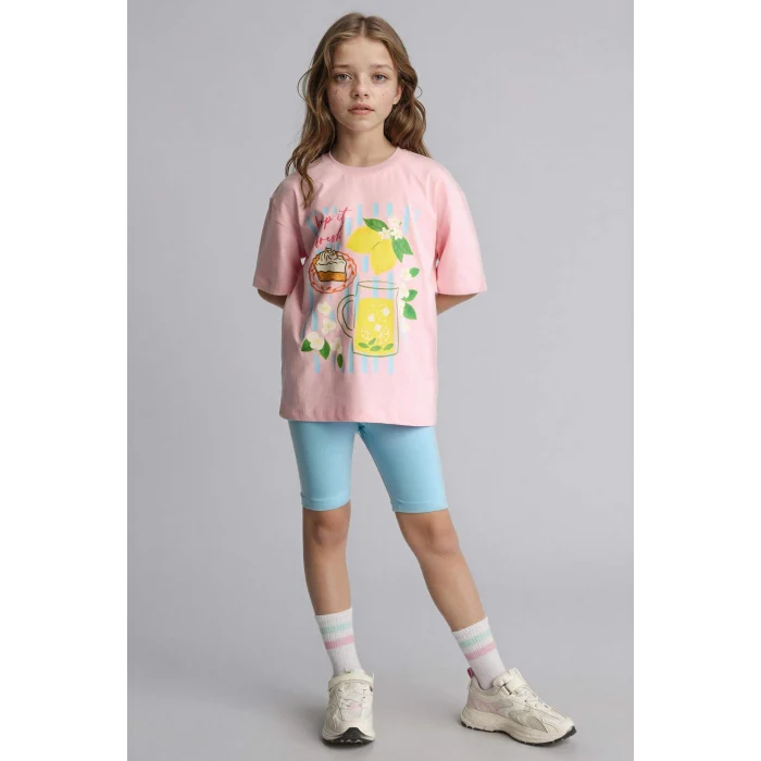 Defacto H5746A8PN69 Pembe 2li Takım Kız Çocuk