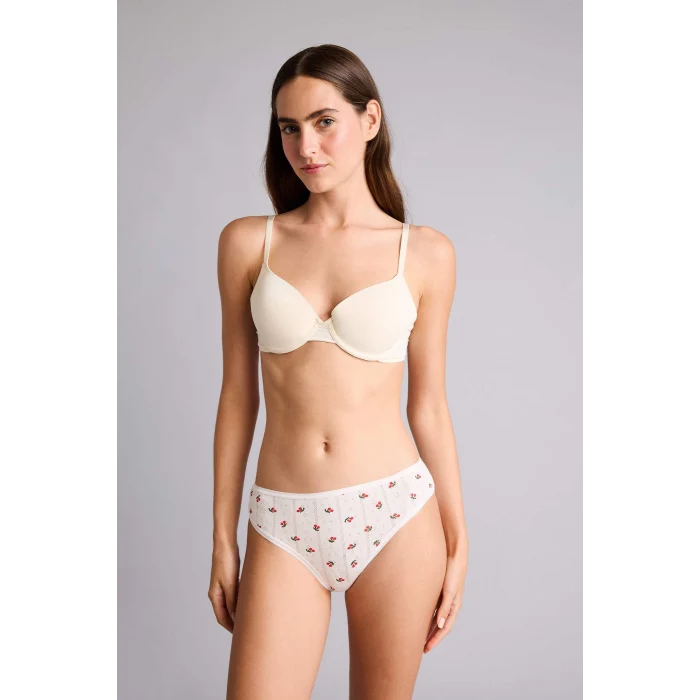Defacto H0922AXRD347 Kırmızı %100 Pamuk 3lü Meyve Desenli Külot Set