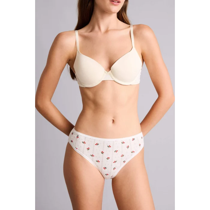 Defacto H0922AXRD347 Kırmızı %100 Pamuk 3lü Meyve Desenli Külot Set
