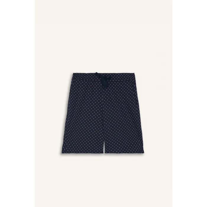 Defacto H8680AXWT34 Beyaz %100 Pamuk New Regular Fıt 2li Şortlu Pijama Takımı