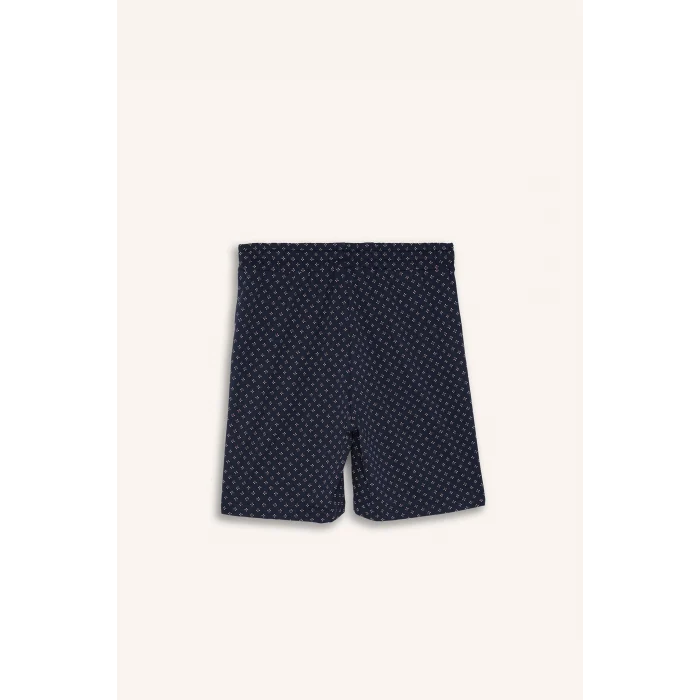 Defacto H8680AXWT34 Beyaz %100 Pamuk New Regular Fıt 2li Şortlu Pijama Takımı