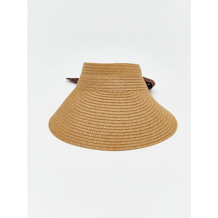 LCW ACCESSORIES Bej Kadın Hasır Vizör Şapka