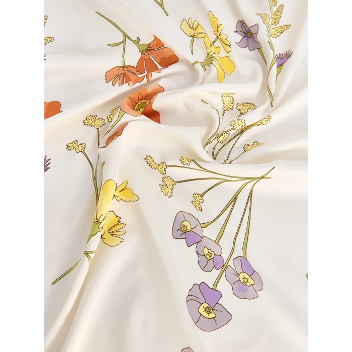 LCW ACCESSORIES Lila Çiçek Desenli Kadın Bandana
