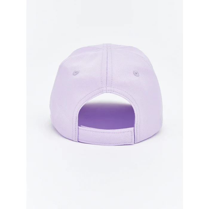 LCW ACCESSORIES Lila Yazı Nakışlı Kız Çocuk Kep Şapka