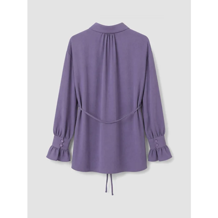 LCW Modest Lila Oversize Kadın Gömlek Tunik