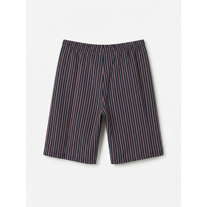 LC WAIKIKI Lacivert Standart Kalıp Erkek Şortlu Pijama Takımı