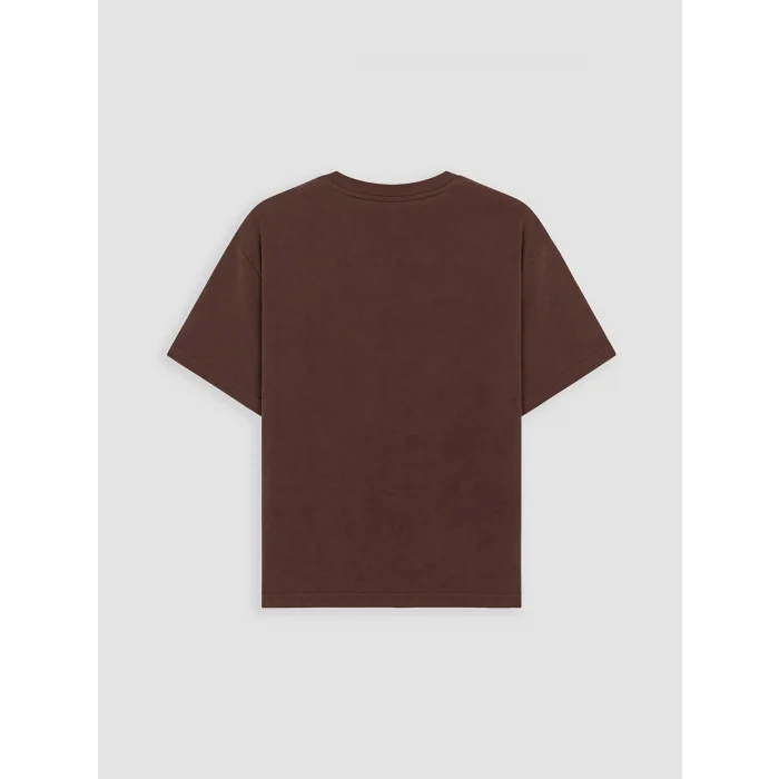 LCW Young Kahverengi Baskılı %100 Pamuklu Kadın Şortlu Pijama Takımı