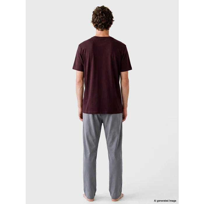 LC WAIKIKI Mürdüm Regular Fit Erkek Pijama Takım