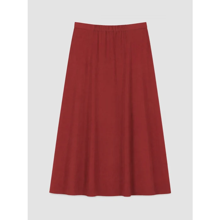 LCWAIKIKI Classic Bordo Beli Lastikli A Kesim Etek