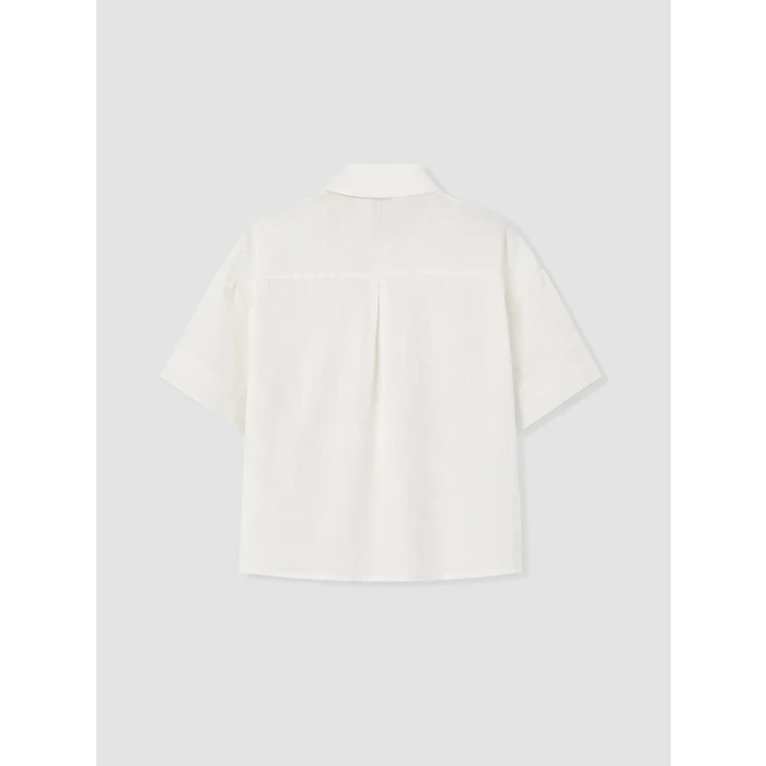 LCW Vision Beyaz Oversize Poplin Kadın Gömlek