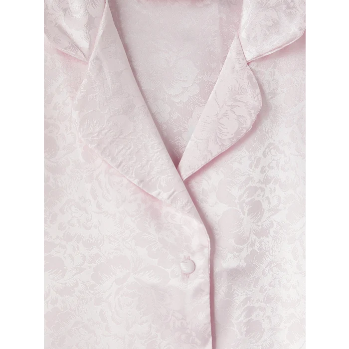 LCW DREAM Pembe Gömlek Yaka Saten Kadın Pijama Takımı