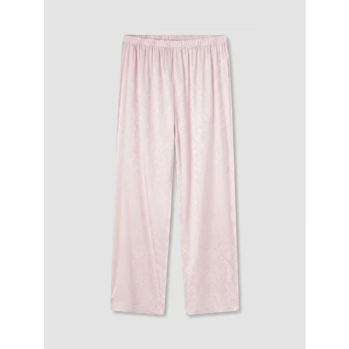LCW DREAM Pembe Gömlek Yaka Saten Kadın Pijama Takımı