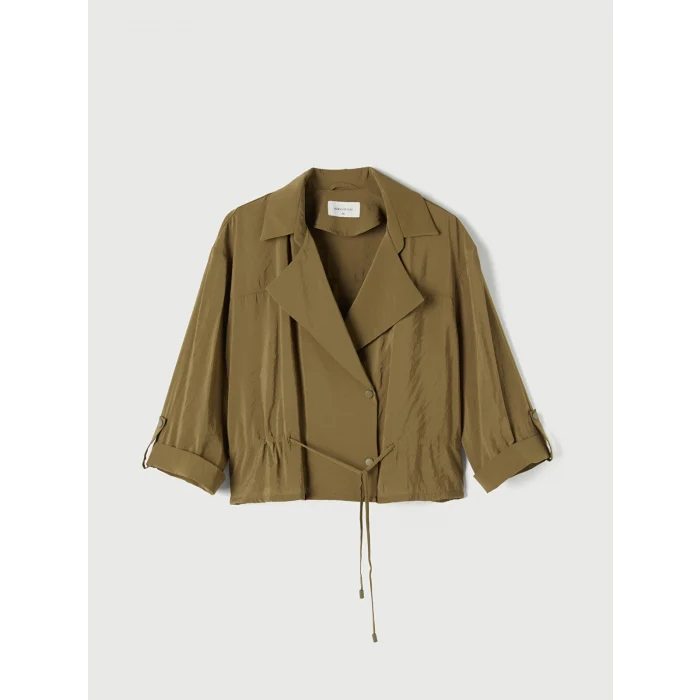 LCW EVERYDAY Haki Oversize Modal Karışımlı Kadın Ceket