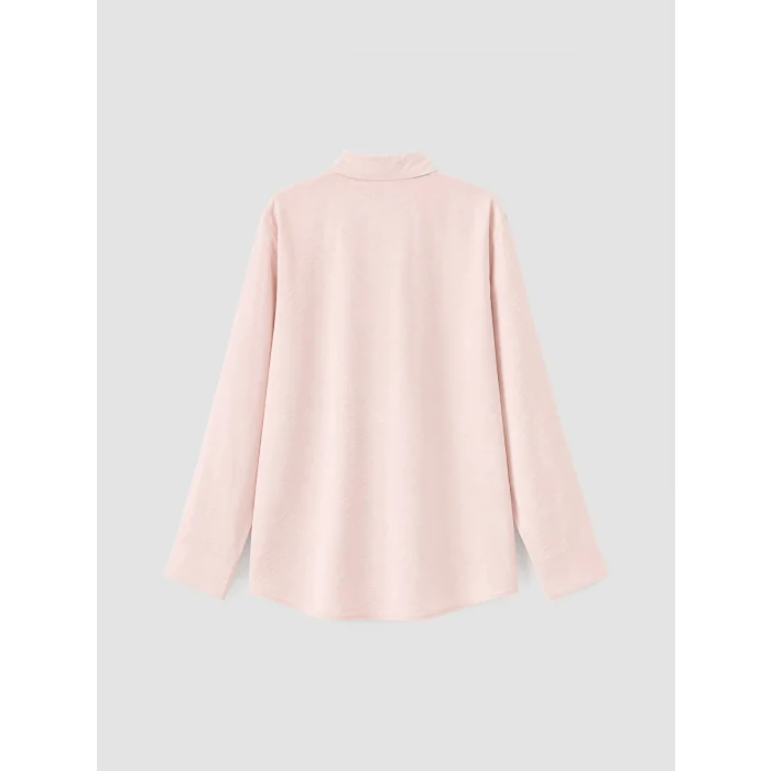 LCW Modest Pembe Modal Karışımlı Pileli Kadın Gömlek Tunik