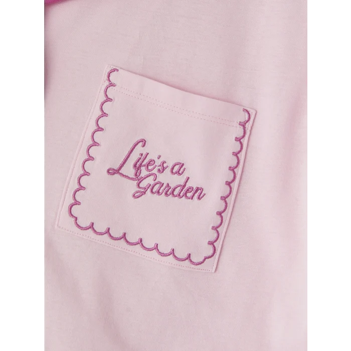 LCW DREAM Pembe Gömlek Yaka %100 Pamuklu Kadın Pijama Takımı