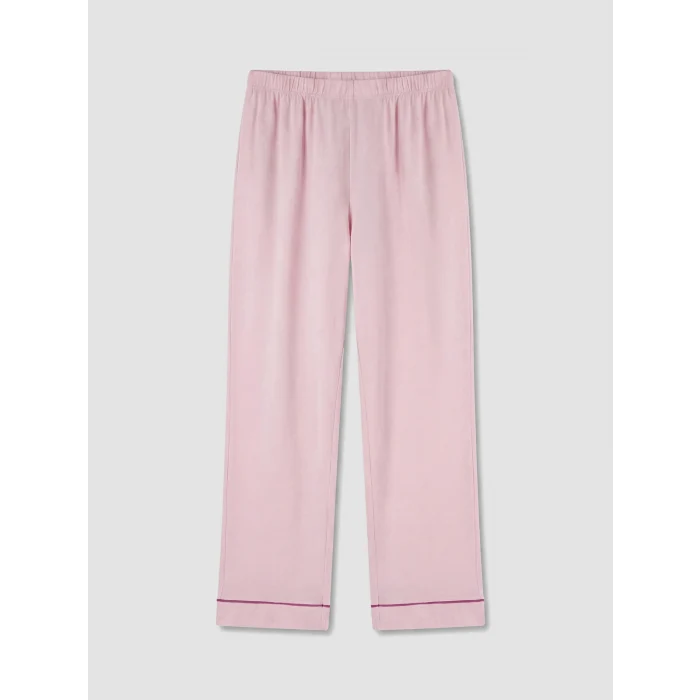 LCW DREAM Pembe Gömlek Yaka %100 Pamuklu Kadın Pijama Takımı