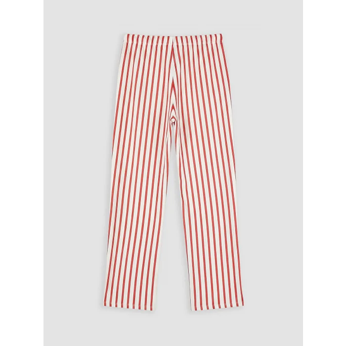 LCW DREAM Kırmızı Bisiklet Yaka Baskılı Kadın Pijama Takımı