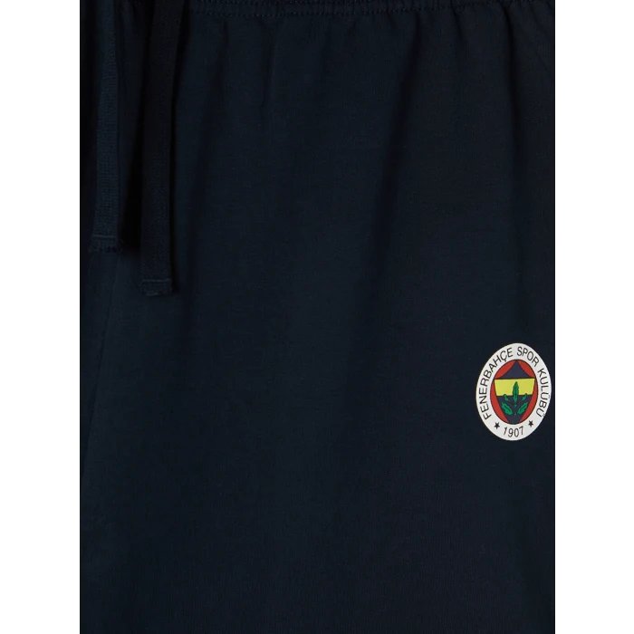 LC WAIKIKI Lacivert Fenerbahçe Baskılı Erkek Şortlu Pijama Takımı