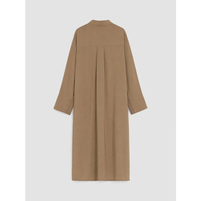 LCW Modest Yeşil Oversize Modal Karışımlı Kadın Gömlek Tunik