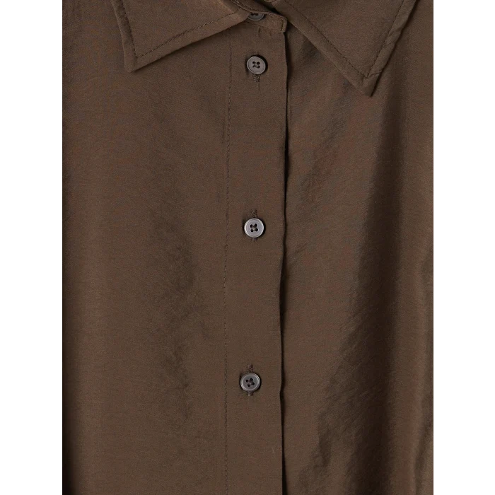LCW Modest Kahverengi Modal Karışımlı Kadın Gömlek Tunik