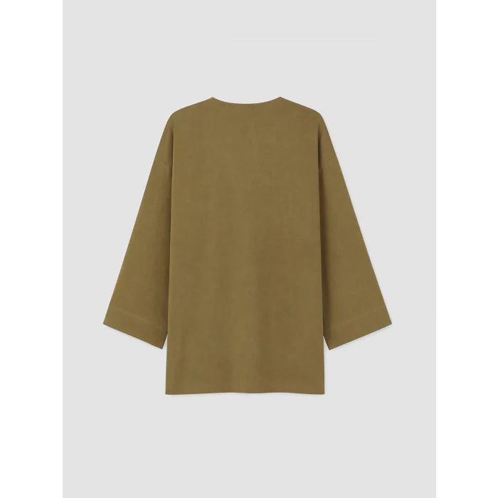 LCW EVERYDAY Haki Oversize Keten Karışımlı Kadın Kimono