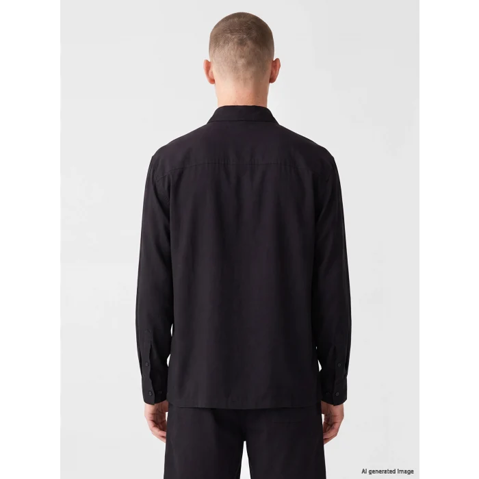 XSIDE Siyah Regular Fit Erkek Gömlek
