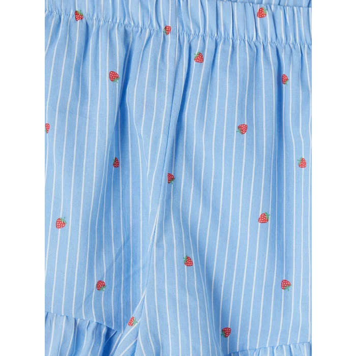 LCW DREAM Mavi Desenli Kadın Şortlu Pijama Takımı