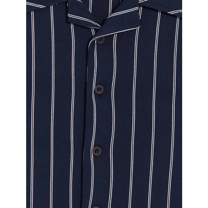 LC WAIKIKI Lacivert Regular Fit Çizgili Erkek Pijama Takım