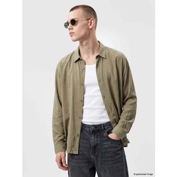 XSIDE Yeşil Regular Fit Erkek Gömlek