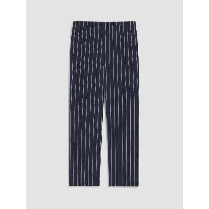 LC WAIKIKI Lacivert Regular Fit Çizgili Erkek Pijama Takım
