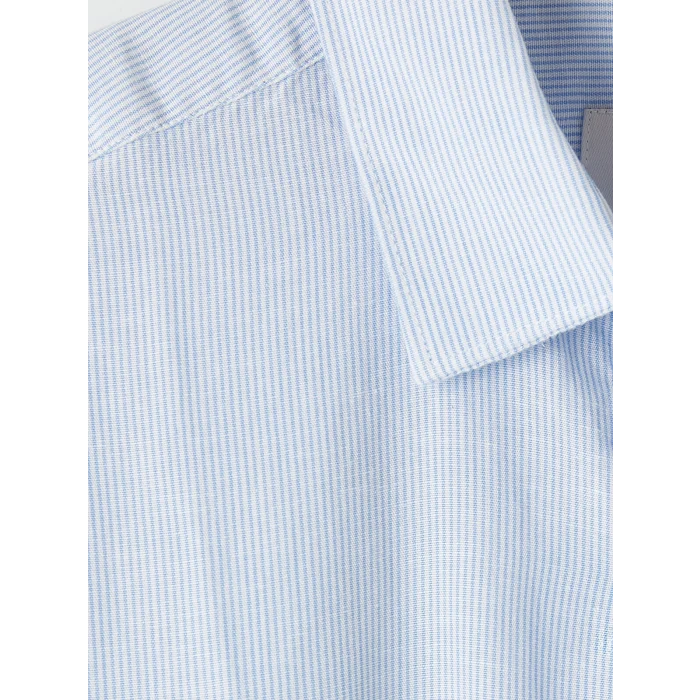 LCW Vision Mavi Regular Fit Çizgili Erkek Gömlek