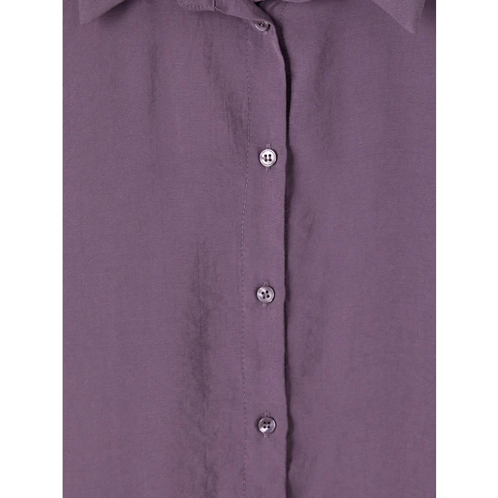 LCW Modest Mor Oversize Modal Karışımlı Kadın Gömlek Tunik