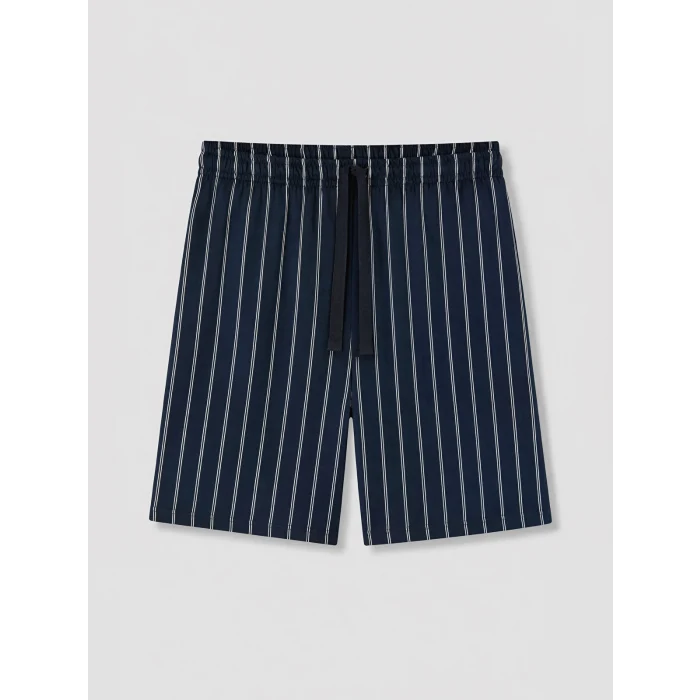 LC WAIKIKI Lacivert Regular Fit Baskılı Erkek Şortlu Pijama Takımı