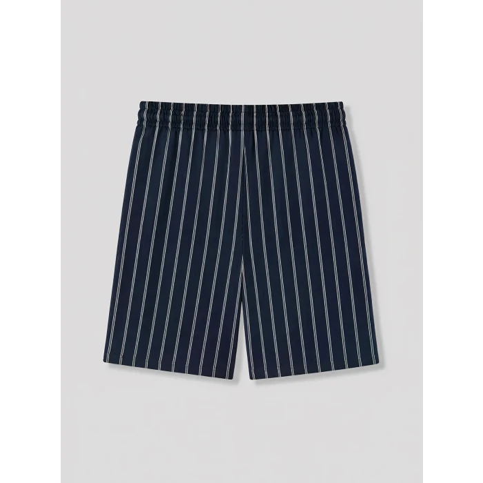 LC WAIKIKI Lacivert Regular Fit Baskılı Erkek Şortlu Pijama Takımı