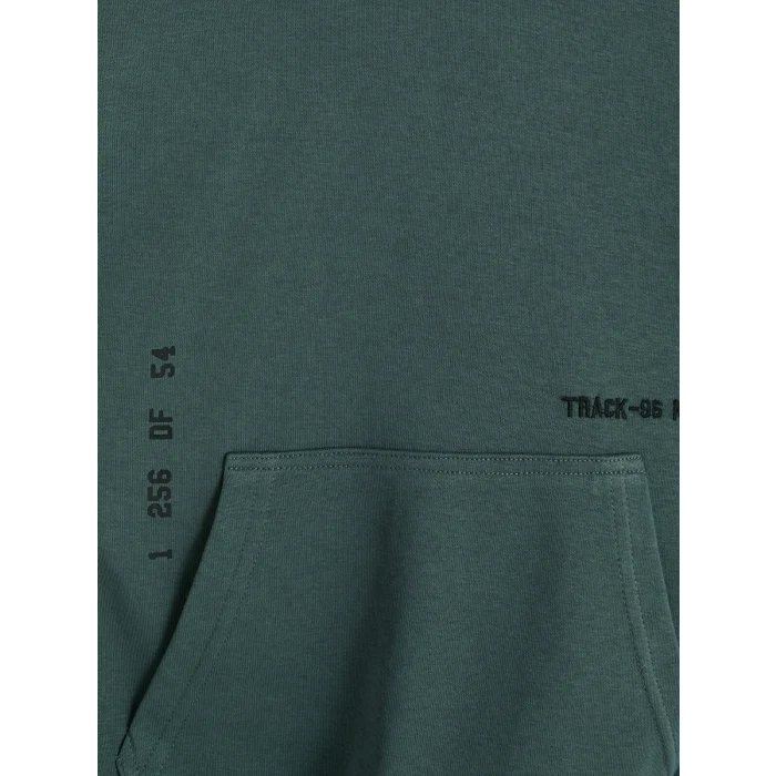 LCW Kids Yeşil Kapüşonlu Baskılı Erkek Çocuk Sweatshirt