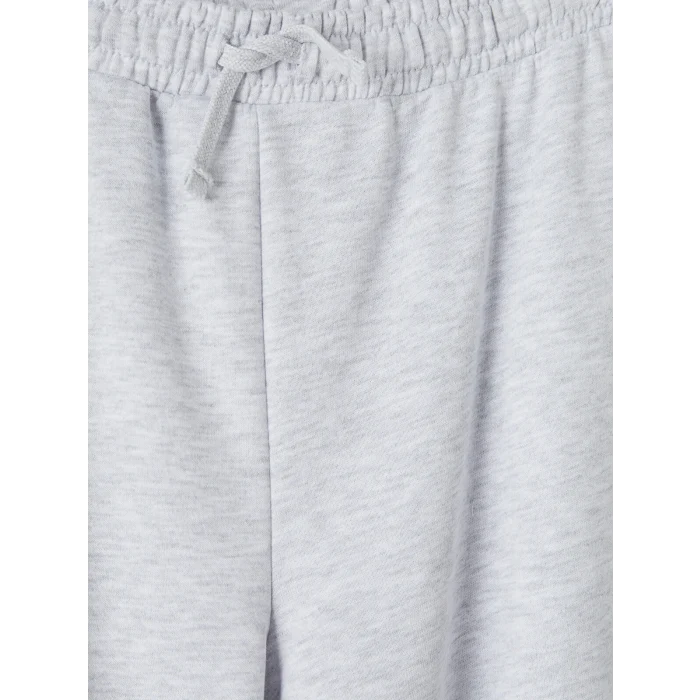 LCW Kids Gri Beli Lastikli Geniş Paça Kız Çocuk Eşofman Altı