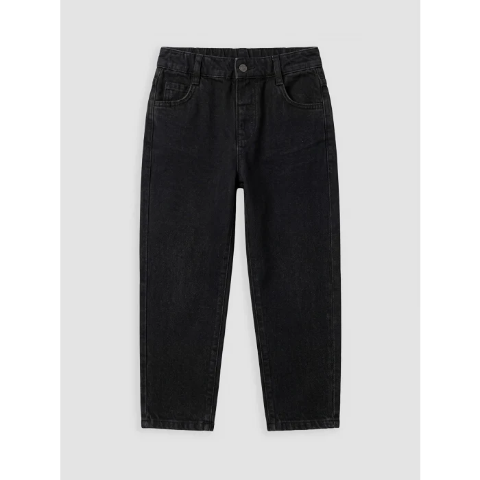 LCW Kids Siyah Baggy Fit Erkek Çocuk Jean Pantolon