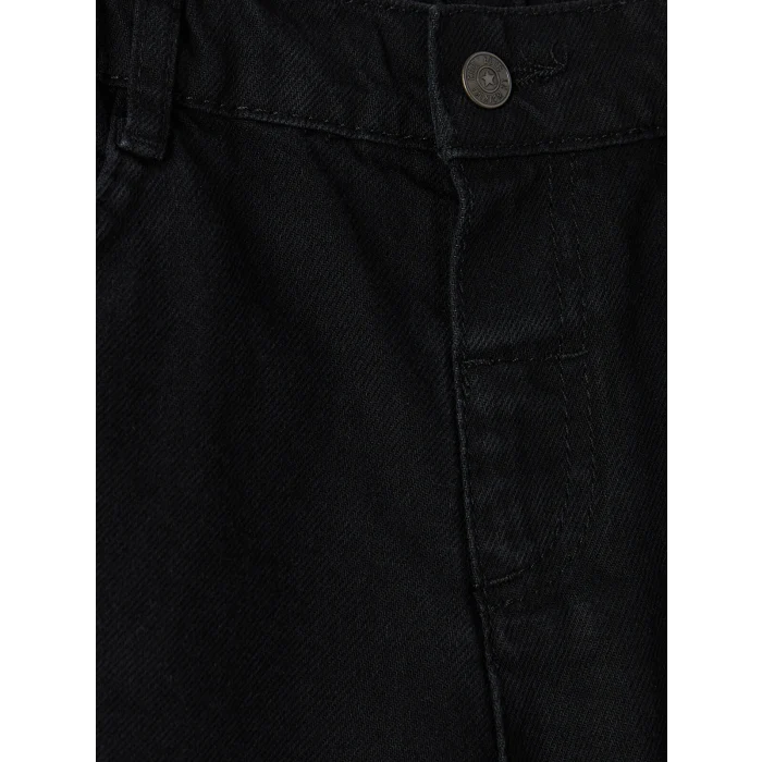 LCW Kids Siyah Baggy Fit Erkek Çocuk Jean Pantolon