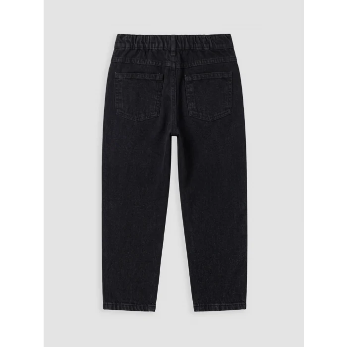 LCW Kids Siyah Baggy Fit Erkek Çocuk Jean Pantolon