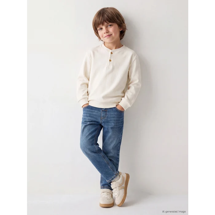 LCW Kids İndigo Regular Fit Erkek Çocuk Jean Pantolon