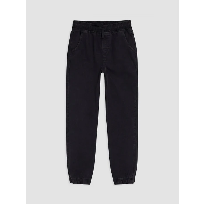 LCW Kids Siyah Jogger Fit Erkek Çocuk Jean Pantolon