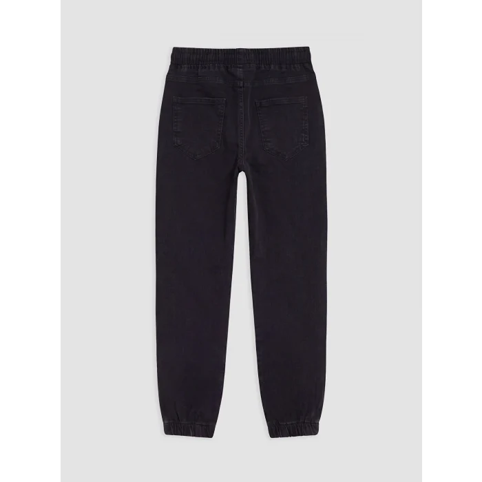 LCW Kids Siyah Jogger Fit Erkek Çocuk Jean Pantolon
