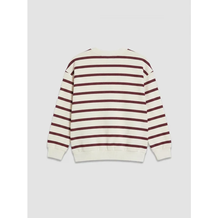 LCW Kids Bordo Çizgili Erkek Çocuk Takım